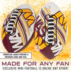 Franklin Sports NFL Washington Commanders Football - Youth Mini Football - 8.5" Football- SPACELACE Easy Grip Texture- Perfect for Kids!
