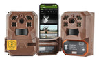 Moultrie Edge Cellular Trail Camera - Auto Connect - Nationwide Coverage - HD Video-Audio - Built in Memory - Cloud Storage - 80 ft Low Glow IR LED Flash