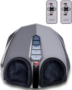 Miko Shiatsu Foot Massager With Deep-Kneading, Multi-Level Settings, And Switchable Heat Charcoal Grey (Renewed)