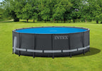 Intex 28014E Solar Pool Cover: for 16ft Round Easy Set and Metal Frame Pools – Insulates Pool Water – Reduces Water Evaporation – Keeps Debris Out – Reduces Chemical Consumption