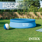 Intex 28120EH Easy Set Inflatable Swimming Pool: 10ft x 30in – Puncture-Resistant Material – Quick Inflation – 1018 Gallon Capacity – 23in Water Depth