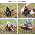 2 Pack Mole Trap, Mole Traps That Kill Best,Mole Killer Easy to Set, Mole Traps for Lawns,Mole Traps Scissor Metal Gopher Trap Large (Black)