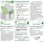 BioLogic All-Natural Pest Control Ecomask - 50 Million Steinernema carpocapsae (Sc) Beneficial Nematodes for Fleas, Armyworms, Cutworms and More - Pet, Plant and Family-Safe - USA Grown, Non-GMO