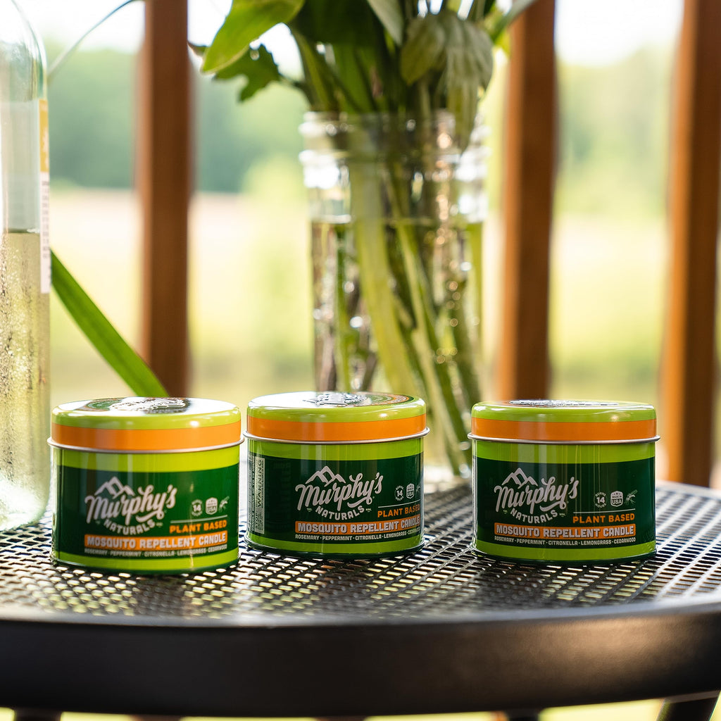 Murphy's Naturals Mini Mosquito Repellent Candle 9-Pack | 3.5oz Candles | Made with Plant-Based Essential Oils and a Soy/Beeswax Blend | 14 Hour Burn Time Per Candle