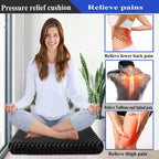 Plus Size Gel Seat Cushion for Long Sitting, Extra Large and Thick Pressure Relief Seat Cushion for Back, Hip, Sciatica, Tailbone Pain, Use for The Office, Car, Wheelchair, Stadium.(Black)