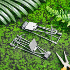 Qualirey 8 Pcs Outdoor Gopher Trap Easy Set Mole Trap Weather Resistant Gopher Killer Vole Trap for Lawn Garden Farm (Silver)