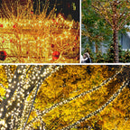 2-Pack 33FT 100 LED String Lights Indoor Outdoor Waterproof, Christmas Lights on Clear Wire, 8 Modes Twinkle Fairy String Lights for Xmas Tree Wedding Decorations Party Bedroom Garden (Warm White)