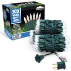 Joiedomi Clear Christmas Lights Outdoor, 300(3x100) Counts 67.5FT Christmas Tree Lights Indoor, Warm White String Lights, Green Wire Xmas Lights Decorations for Holiday Event Wedding Party Decor