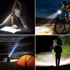 Flashlight Rechargeable,2000L High Lumens Flashlight,Super Bright Small LED Flash Light-Zoomable,Adjustable Brightness,Long Lasting for Camping,Outdoors,Christmas Gifts Men&Women-Red