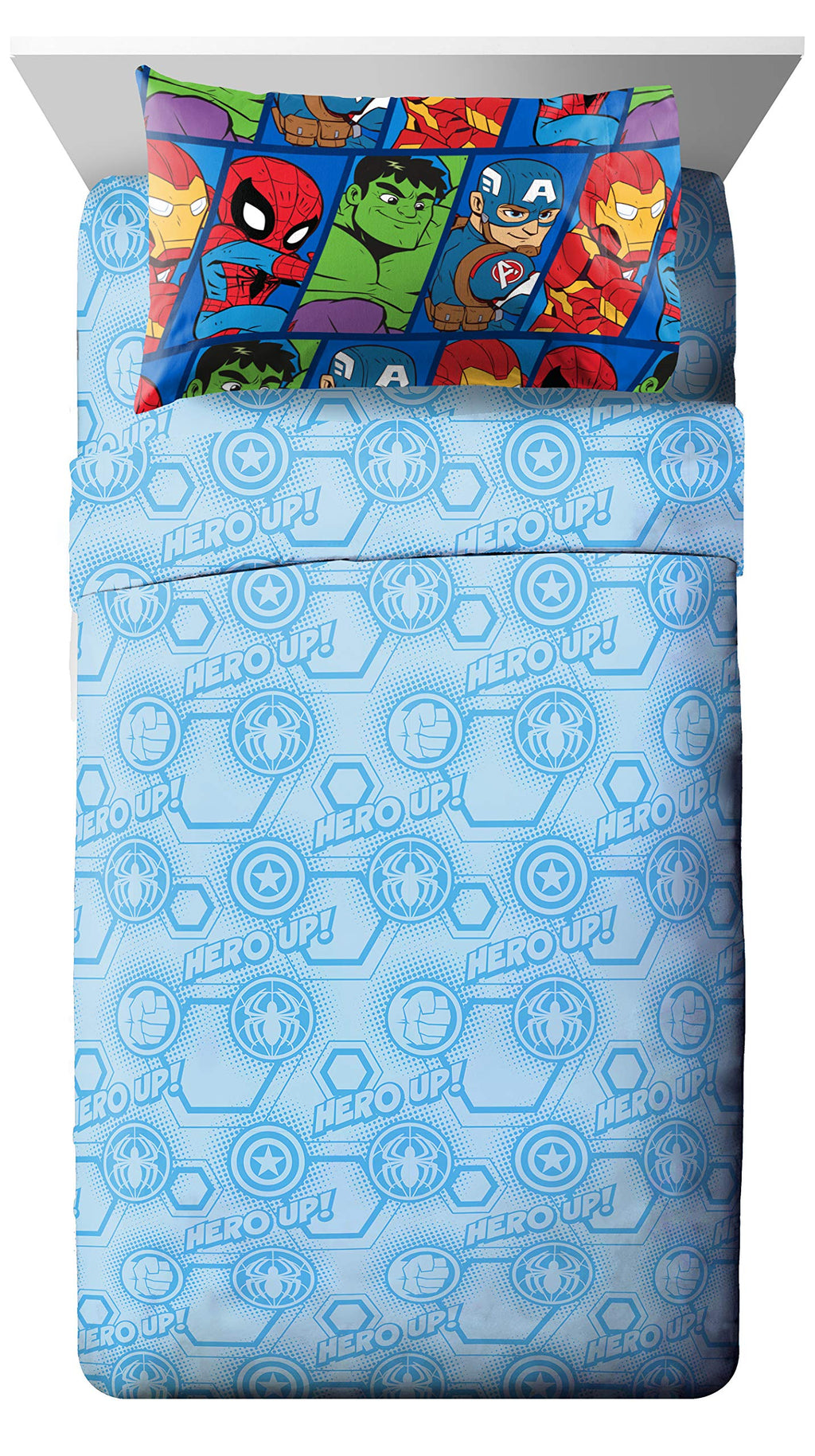 Jay Franco Disney Nightmare Before Christmas Moonlight 5 Piece Twin Bed Set - Includes Reversible Comforter & Sheet Set - Features Jack Skellington and Sally - Super Soft Microfiber