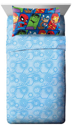 Jay Franco Disney Nightmare Before Christmas Moonlight 5 Piece Twin Bed Set - Includes Reversible Comforter & Sheet Set - Features Jack Skellington and Sally - Super Soft Microfiber