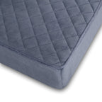 COMFORTANZA Medium-Soft 20x20x3 Memory Foam Recliner Chair Seat Cushion for Long Sitting - Armchair Pad with Washable Velvety Cover with Waterproof Layer & Non-Slip Base for Seniors & Elderly - Gray