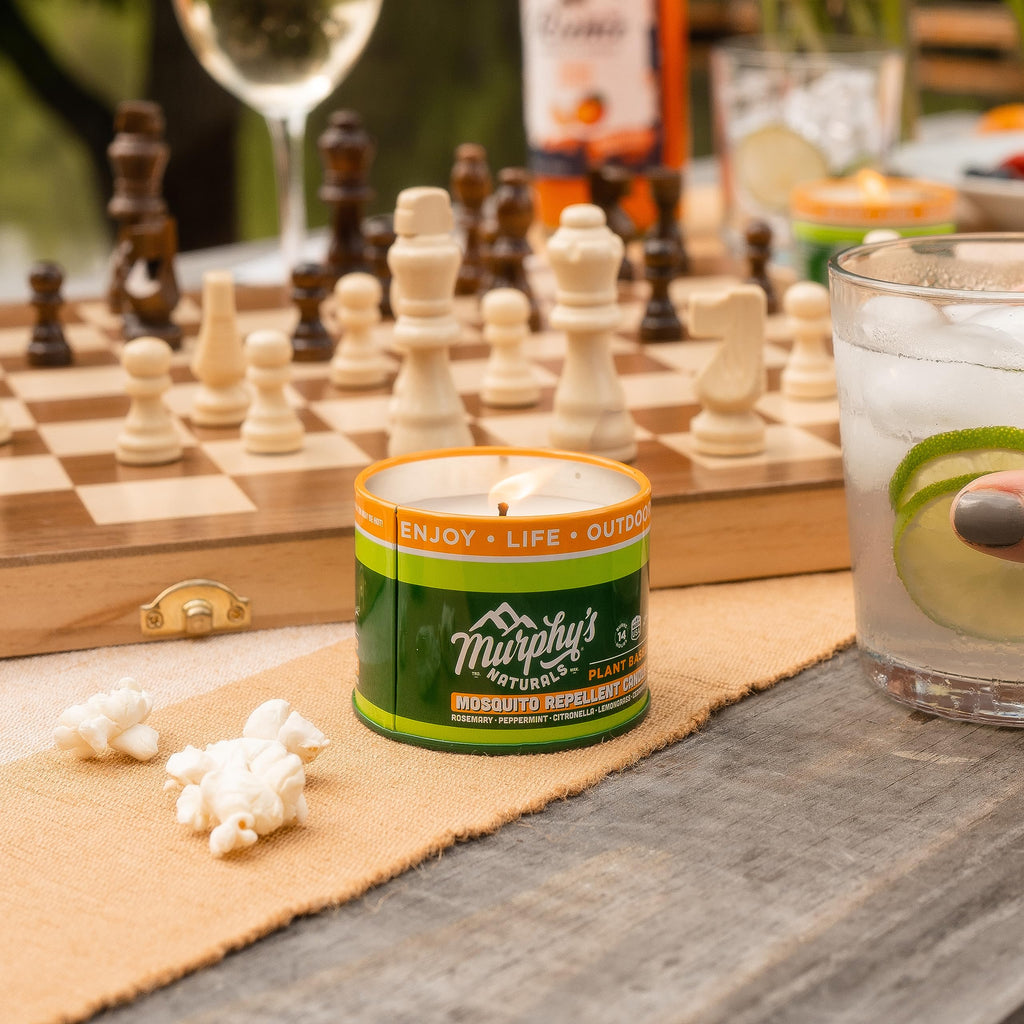 Murphy's Naturals Mini Mosquito Repellent Candle 9-Pack | 3.5oz Candles | Made with Plant-Based Essential Oils and a Soy/Beeswax Blend | 14 Hour Burn Time Per Candle