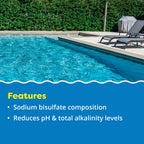 In The Swim pH Reducer for Swimming Pools, Spas, and Hot Tubs - Lowers Alkalinity - Prevents Cloudy Water - Balances Water - 90% Sodium Bisulfate - 30 Pounds