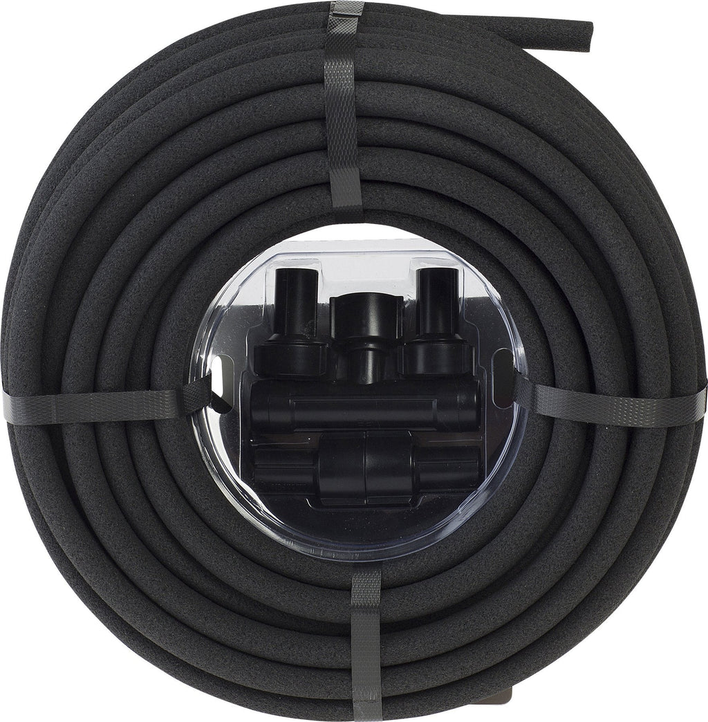 SWAN Products MGSPAK38100CC Miracle-GRO Soaker System Customizable Hose with Push on Fittings, 100' x 3/8", Black