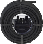 SWAN Products MGSPAK38100CC Miracle-GRO Soaker System Customizable Hose with Push on Fittings, 100' x 3/8", Black