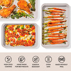 OXO Good Grips Non-Stick Pro Ceramic Coated Metal Bakeware 3-Piece Sheet Pan Set – Biscuit