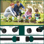 ENORMOUS DAN Garden Soaker Hose Water Hose for Drip Irrigation Fle  50 FT 2 Pack