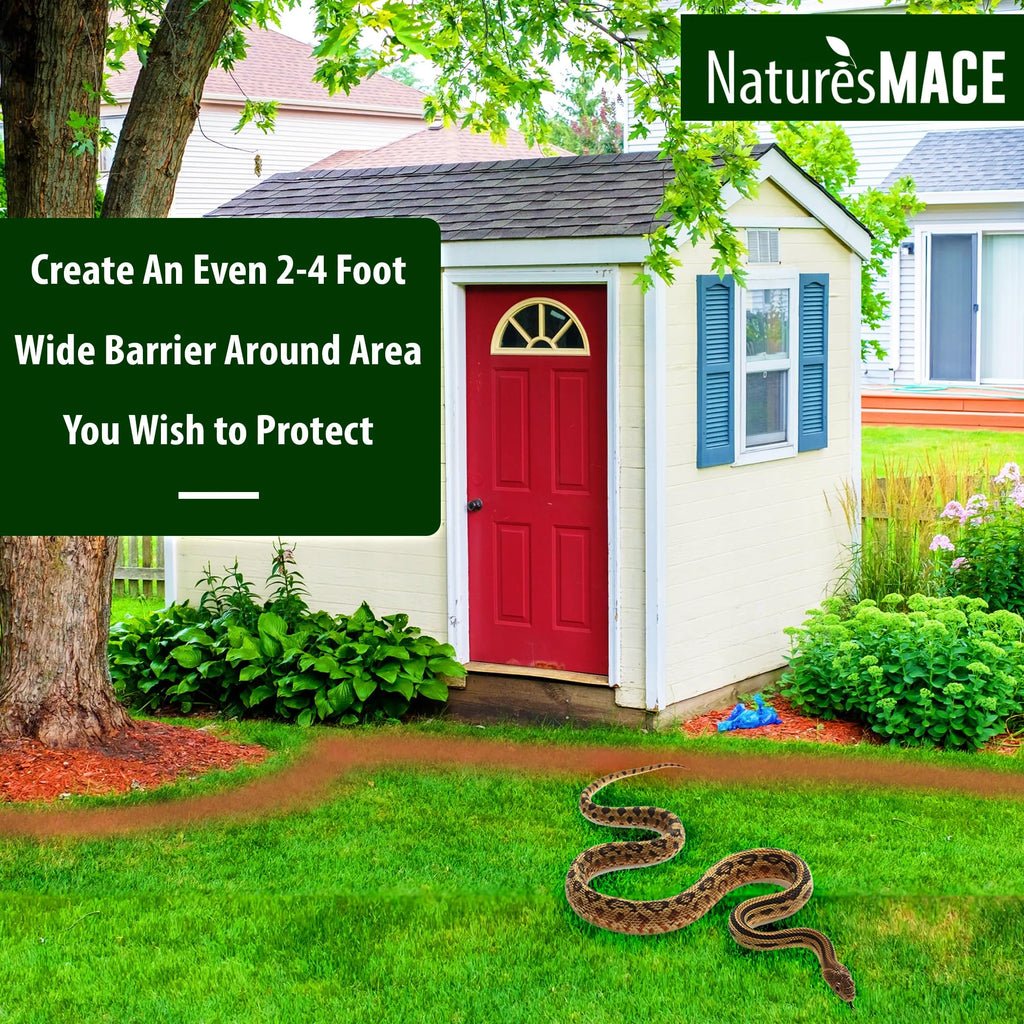 Nature’s MACE Snake Repellent 7LB Granular/Covers 3,600 Sq. Ft. / Keep Snakes Out of Your Garden, Yard, Home, attic and More/Snake Repellent/Safe to use Around Home, Children, & Plants