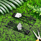 Qualirey 4 Pcs Outdoor Gopher Trap Easy Set Mole Trap Weather Resistant Gopher Killer Vole Trap for Lawn Garden Farm (Black)