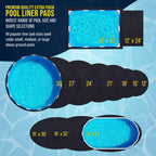 U.S. Pool Supply Ground Shield 24-Foot Round Heavy Duty Pool Liner Pad for Above Ground Swimming Pools - Protects Pool Liner, Prevents Punctures, Weed Barrier, Eco-Friendly Fabric - Extends Liner Life