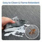 RccugmatS Chair Mat for Hardwood Floor, 36" x 48" Heavy Duty Office Chair Mat for Rolling Chairs, Anti Slip, Computer Desk Chair Mat, Floor Protector for Home Office, Black&Grey