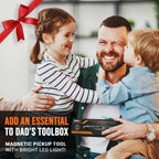 RAK Magnetic Pickup Tool Gifts for Men - Telescoping Magnet with LED Flashlight and 22 Inches Extendable Neck, Cool Gadgets Mechanic Tool, Holiday Gifts for Men, Dad, Husband, Grandpa, Handyman