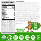 Orgain Organic Kids Nutritional Dairy Protein Shakes, Chocolate, Healthy Kids Snacks, 8g Grass-Fed Protein, 3g Fiber, 22 Vitamins & Minerals, No Soy Ingredients, Non-GMO, 8.25 Fl Oz, Pack of 12