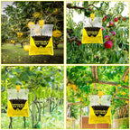 Big Bag Disposable Fly Traps Outdoor Hanging, Ranch Stable Horse Fly Hunter Trap Control Indoor for Home for Barn, Mosquito Bug Flying Insect Trap Catchers Killer Repellent 8 Natural Pre-Baited