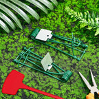 Kittmip 8 Pcs Outdoor Gopher Trap Easy to Set Mole Trap Weather Resistant Gopher Killer Vole Trap with 8 Pcs Red T Type Labels for Lawn Garden Farm (Green)