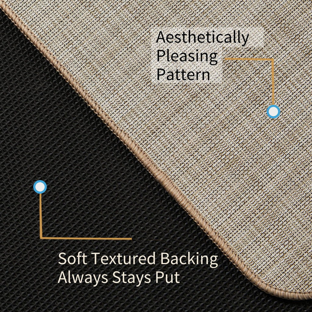 RccugmatS Chair Mat for Hardwood Floor, 36" x 48" Heavy Duty Office Chair Mat for Rolling Chairs, Anti Slip, Non-Curve, Floor Protector for Home Office, Beige