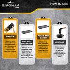 KINGMAN PRIME Mouse Trap Rat Trap Glue Trap/Board (Large Size) (2 Pack / 4 Traps) Rodent Trap Safe Easy Non-Toxic with Connectors