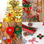 Christmas Pipe Cleaners,420 Pcs Pipe Cleaners Craft Set Including 320Pcs Pipe Cleaners &100Pcs Wiggle Googly Eyes Self Adhesive for Home&School DIY Art Crafts Daily or Christmas Decoration