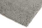 Basics Bathroom Rugs, Extra Soft Absorbent Shag Bath Rugs, Non-Slip, Dry Quickly, Machine Washable, Bath Mats for Bathroom Floor, Tub and Shower, 21" x 34", Platinum
