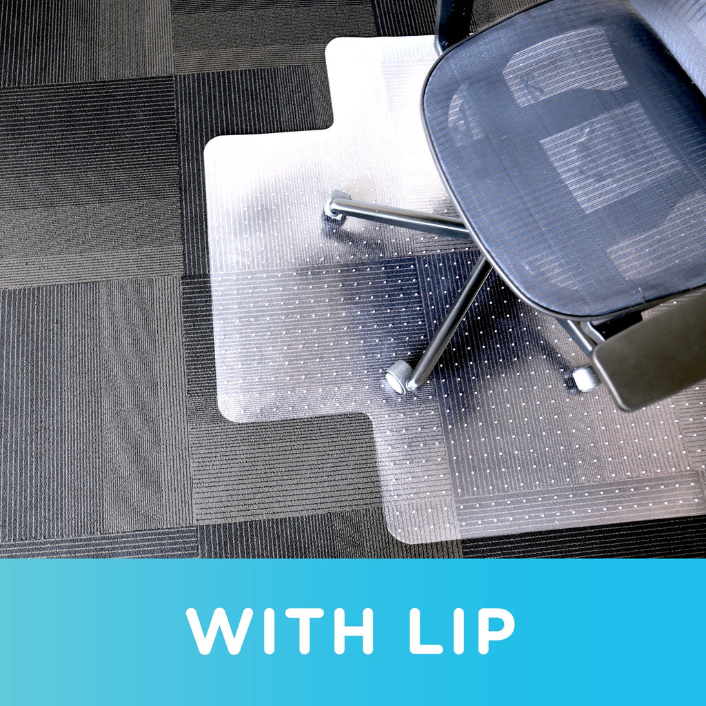 Dimex Low Pile Carpet Office Mat Chair Mat with Lip, 45" x 53" x .11"
