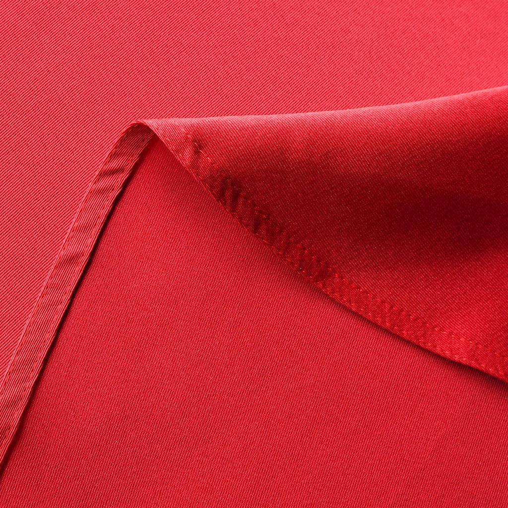 Obstal 210 GSM Round Red Table Cloth - 60 Inch - Oil-Proof Spill-Proof and Water Resistance Microfiber Tablecloth, Decorative Fabric Table Cover for Christmas Holiday Party (Rio Red, 60 Inch Diameter)