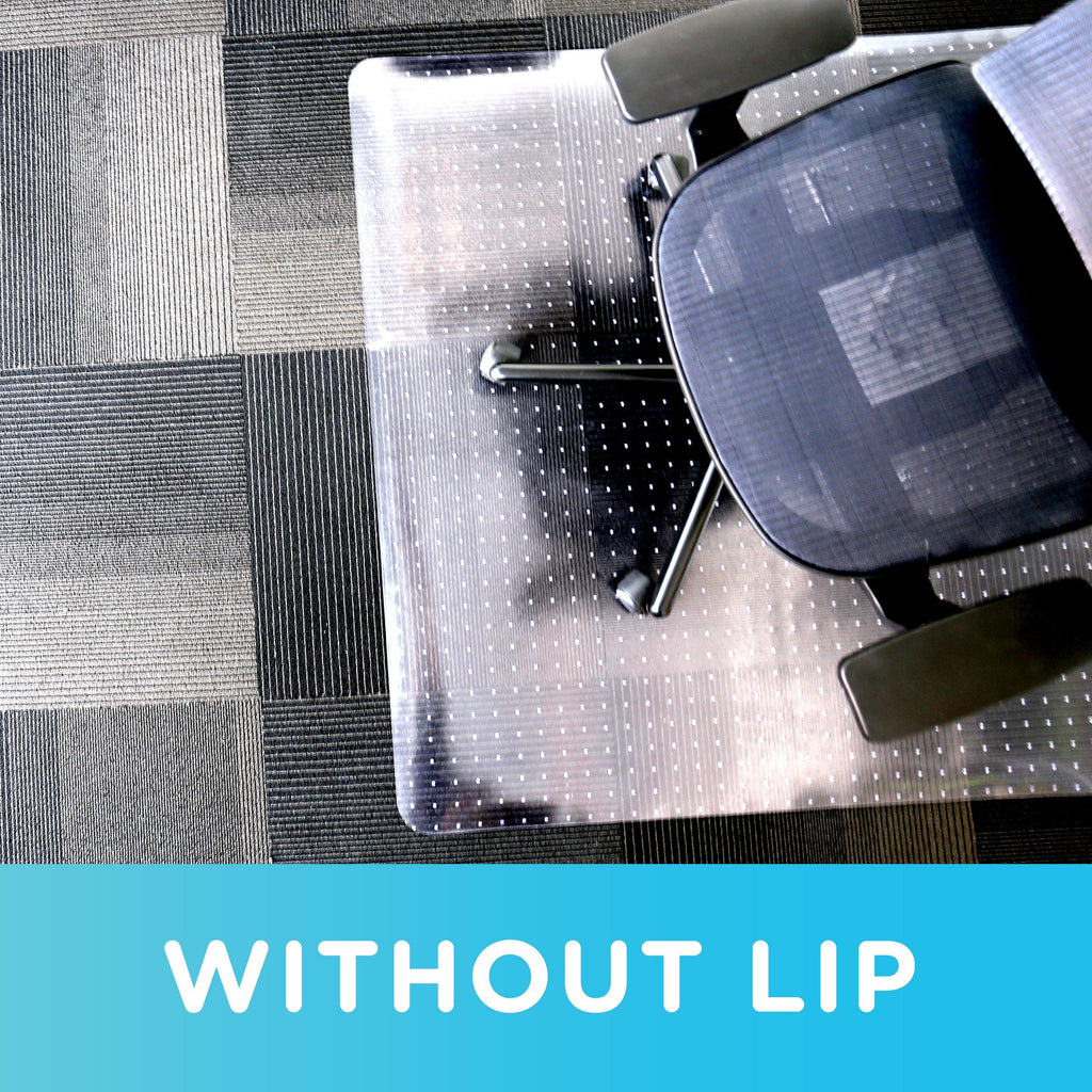 Dimex Low Pile Carpet Office Mat Chair Mat with Lip, 45" x 53" x .11"