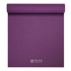 Gaiam Essentials Premium Yoga Mat with Yoga Mat Carrier Sling, Purple, 72 InchL x 24 InchW x 1/4 Inch Thick