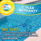 U.S. Pool Supply Pool Vacuum Hose - 1-1/2" x 25' Professional Heavy Duty Pool Hose for Inground, Spiral Wound with Kink-Free Swivel Cuff - Connect to Vacuum Heads, Skimmer, Cleaner, Filter Pump Inlet