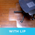 Dimex 46"x 60" Clear Rectangle Office Chair Mat For Hard Floors (1532630), 46" X 60"