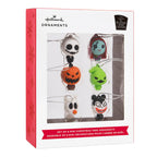 Hallmark Disney Tim Burton's The Nightmare Before Christmas Mini Christmas Ornaments, Shatterproof, Set of 6