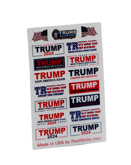 2024 Trump Mini Stickers Hard Hat Helmet Cup Laptop Phone Vinyl 17 Decal Graphic