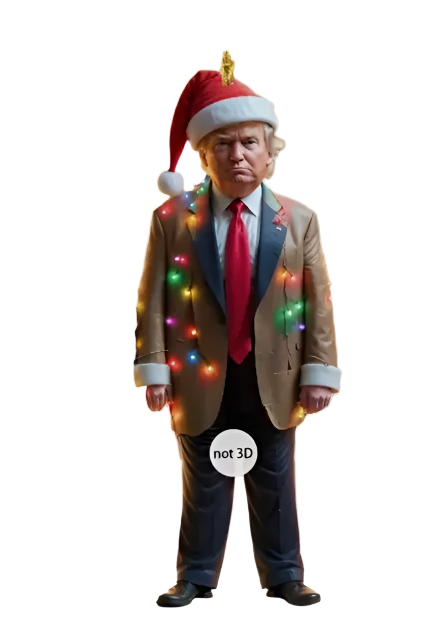 Donald Trump Christmas Hat Theme Ornament. Perfect for your Christmas Tree!