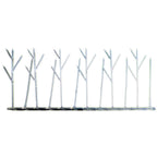 Bird-X Plastic Polycarbonate Bird Spikes Kit With Adhesive Glue Covers 10 Feet