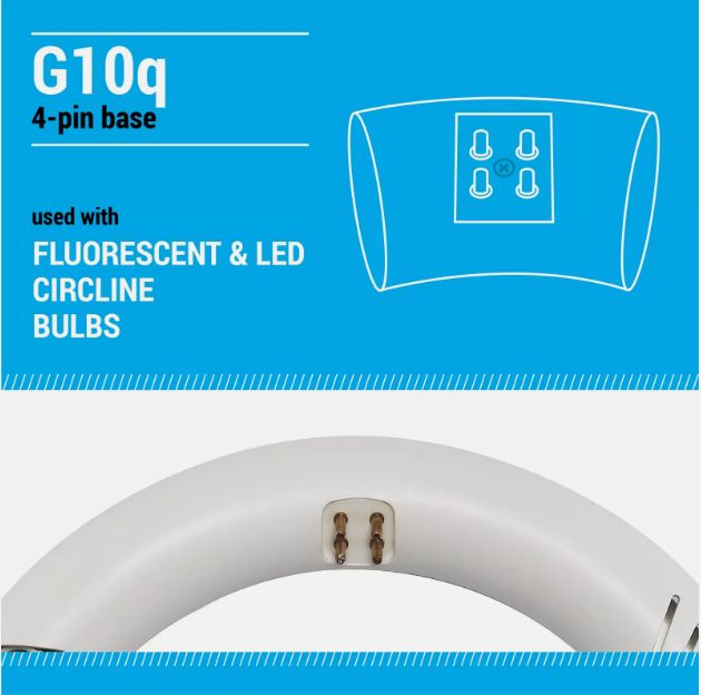 FC12T9 LED CFL Replacement Circline Circular 16W T9 4-Pin G10q 3000K Warm White