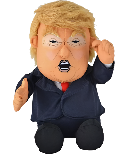 Donald Trump Hilarious Talking Doll-Pull My Finger Figure With Animated Hair