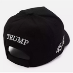 Trump 2024 MAGA Black Hat 45-47 Baseball Cap Make America Great Again One Size