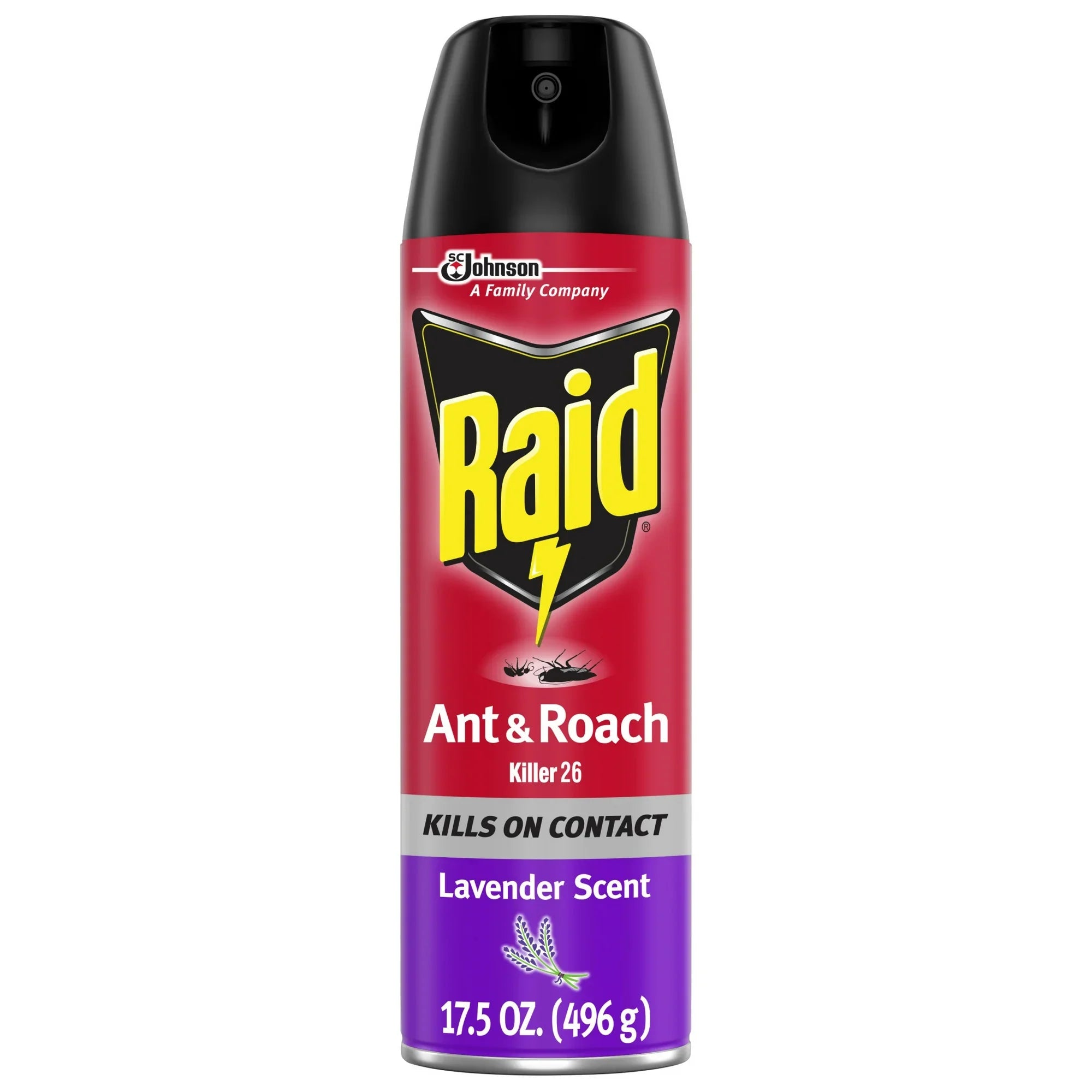 RAID Ant & Roach Killer 26, Lavender Scent Bug Spray, 17.5oz