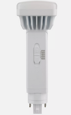 Satco S21410 LED 9W 26W CFL Triple Tube Replacement PL CCT Selectable 4-Pin G24q