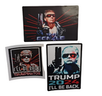 TRUMP TERMINATOR STICKERS (3) "THE DONALD" #TRUMP 2024